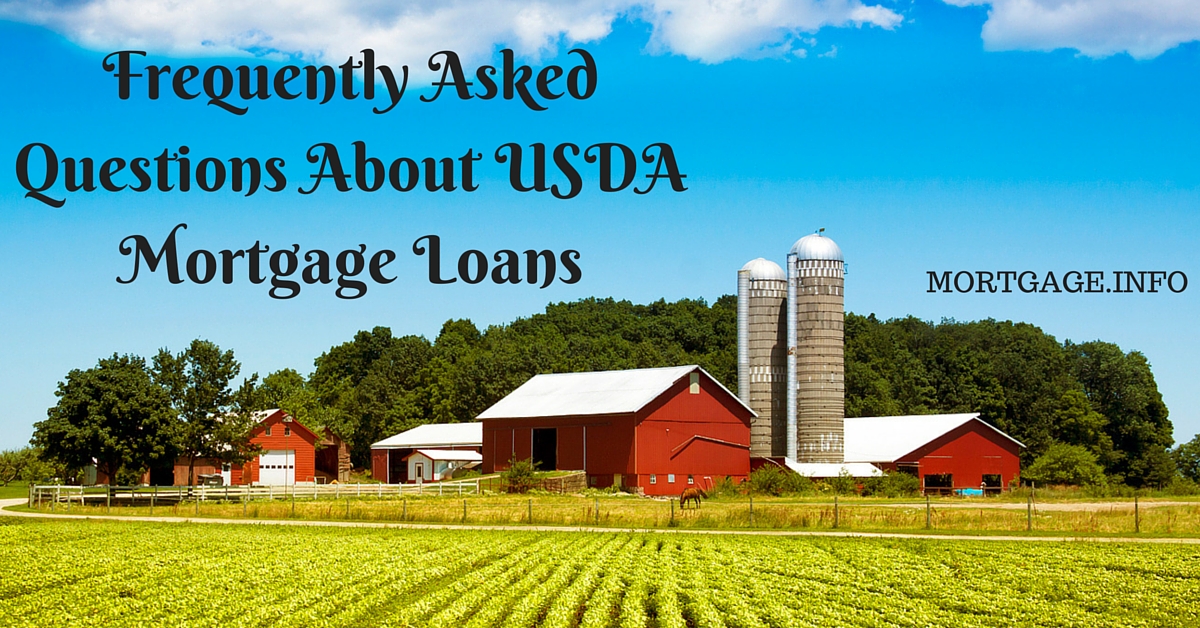 Frequently Asked Questions About USDA Mortgage Loans (1)