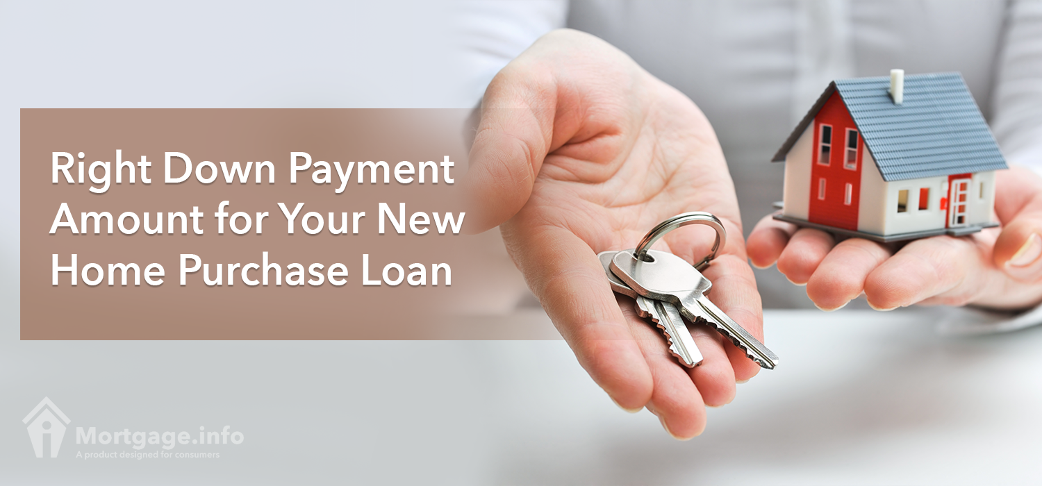 How to figure out the right down payment for your new home purchase mortgage
