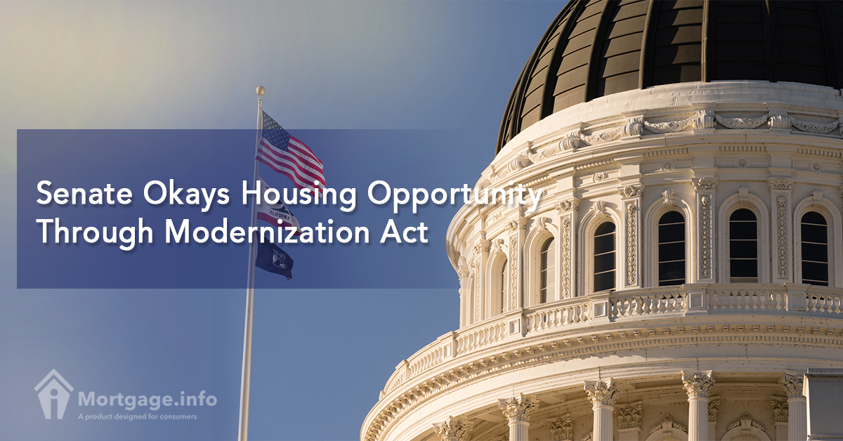 Senate Okays Housing Opportunity Through Modernization Act