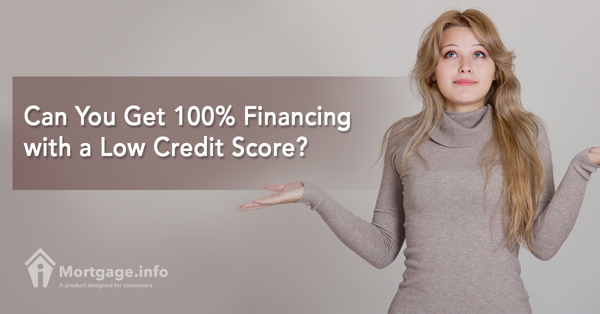 Can You Get 100% Financing with a Low Credit Score?