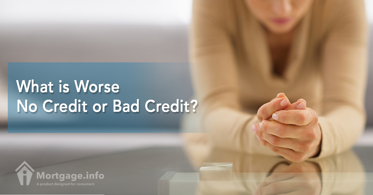 What is Worse – No Credit or Bad Credit?