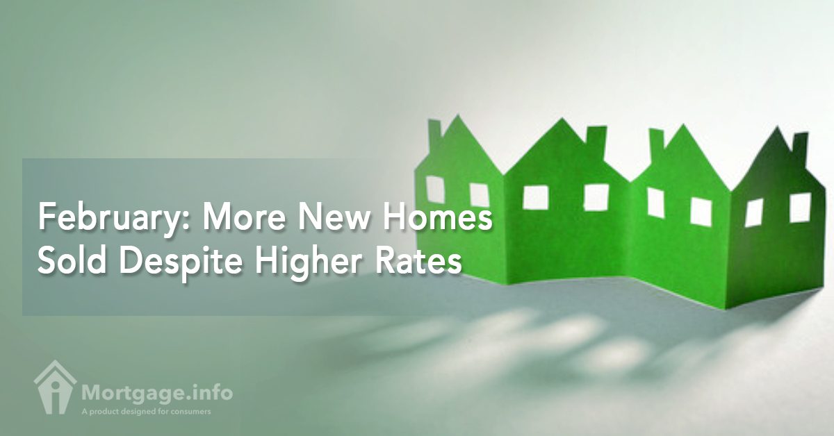 February- More New Homes Sold Despite Higher Rates